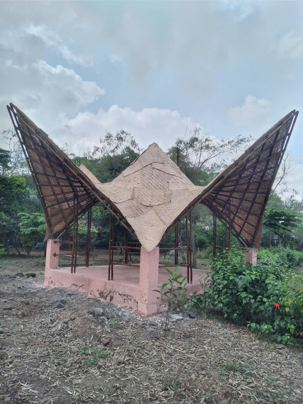 Bamboo Hyperbolic Gazebo
