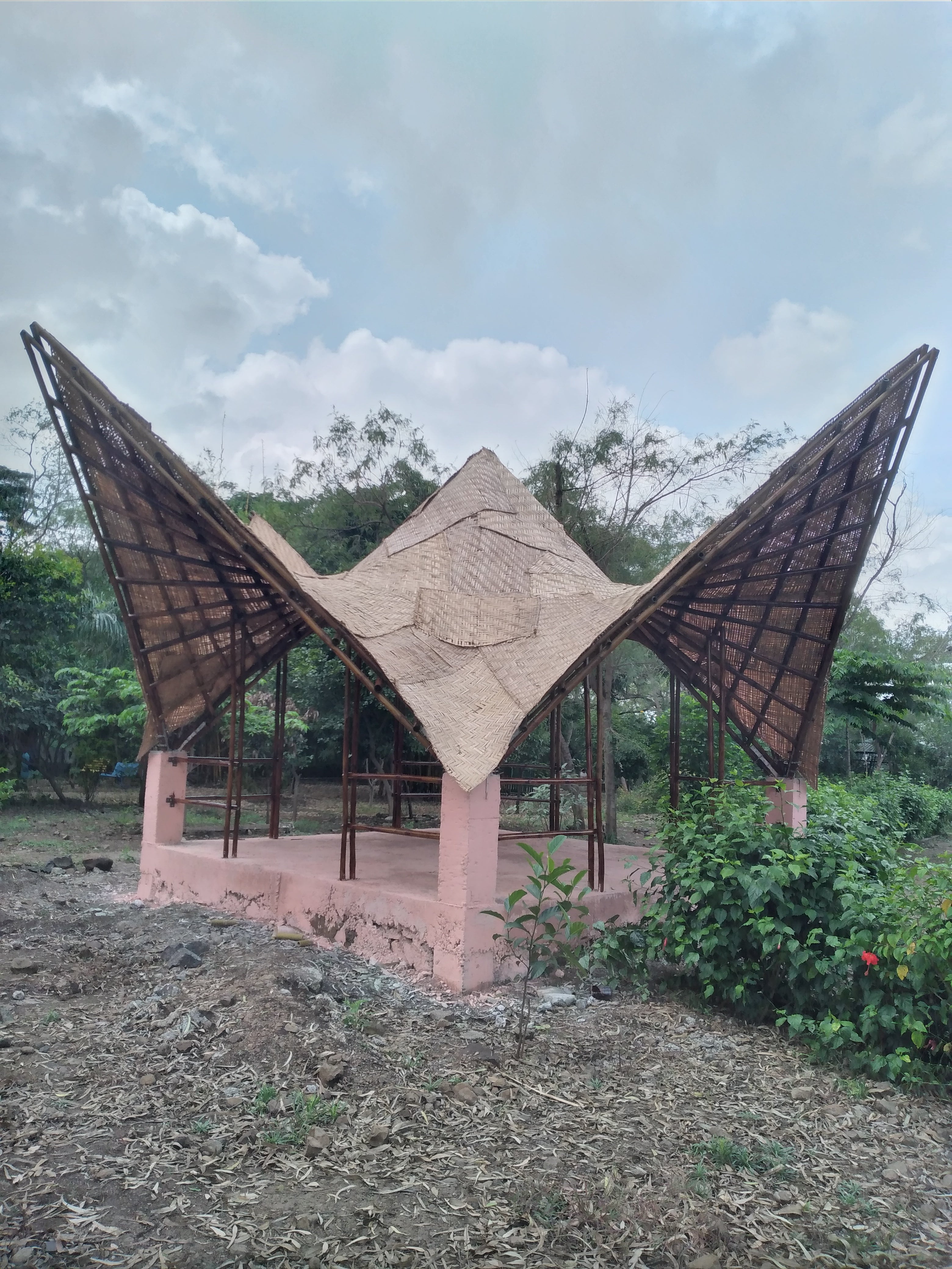 Bamboo Hyperbolic Gazebo