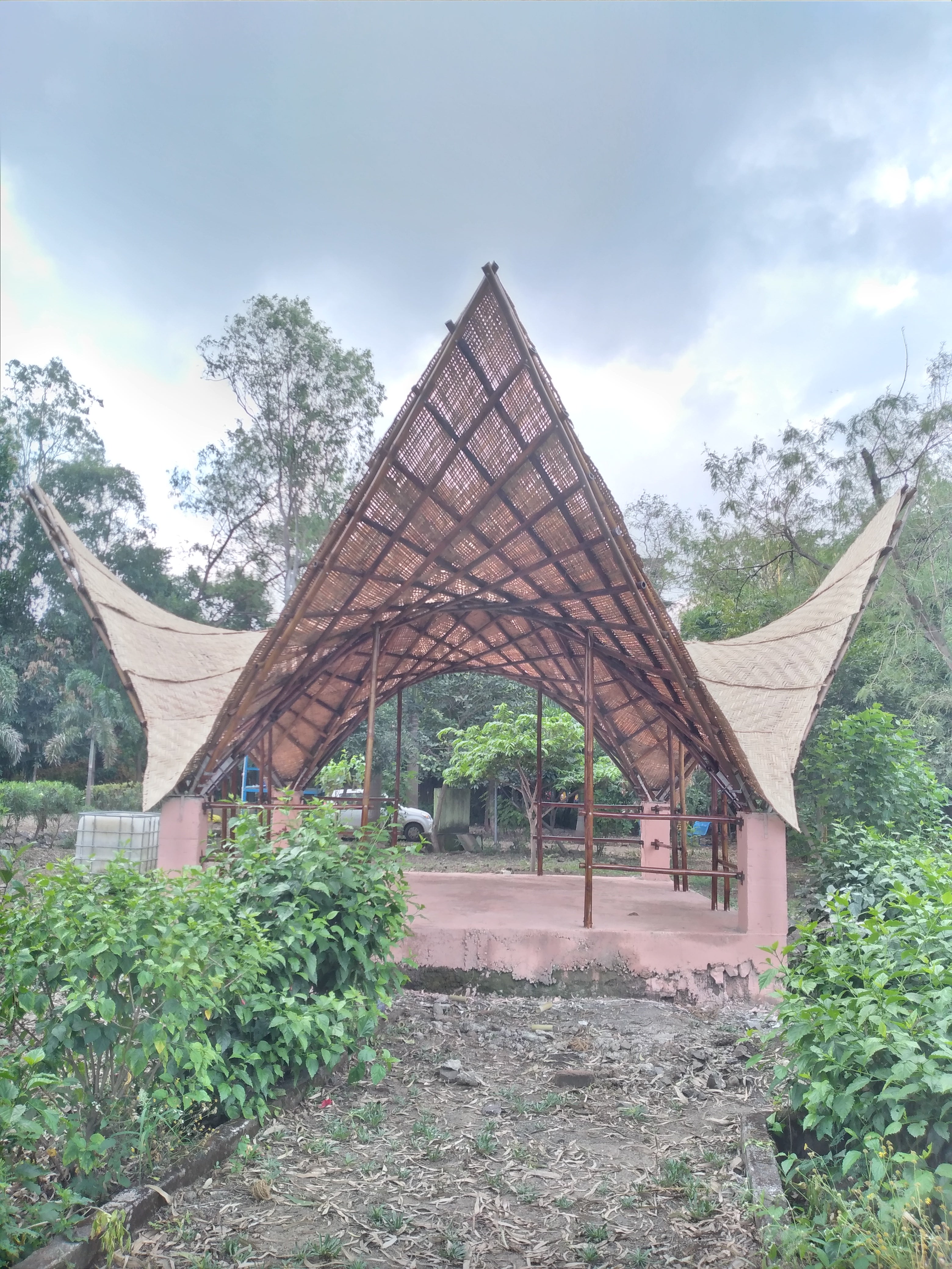 Bamboo Hyperbolic Gazebo