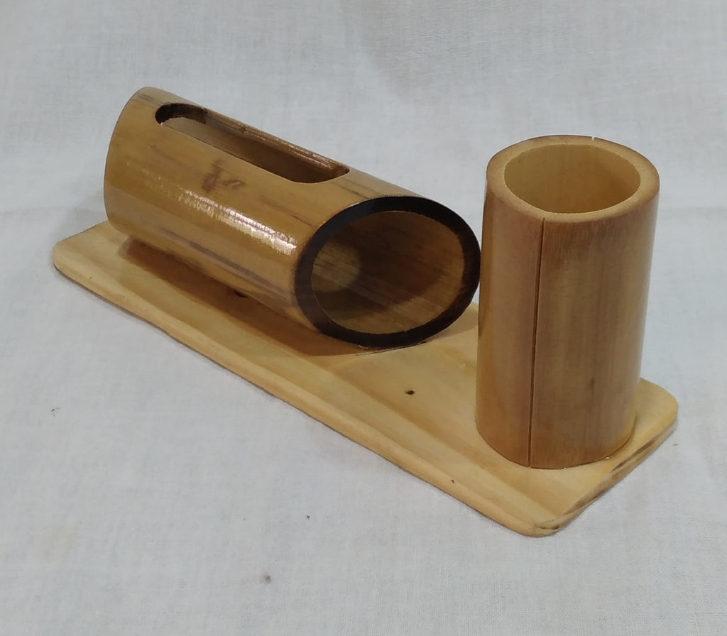 Bamboo Mobile & Pen Stand