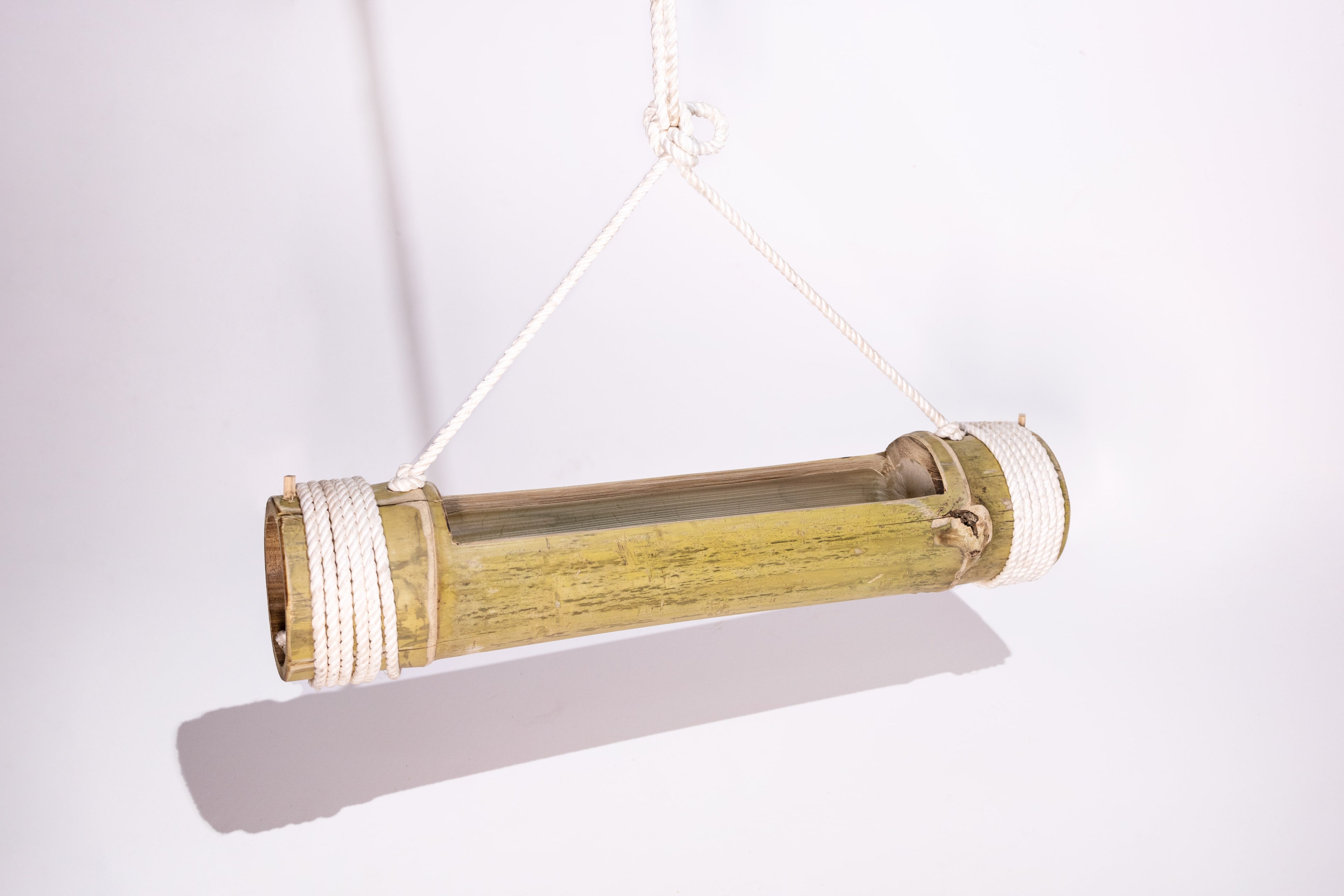 Bamboo Horizontal Hanging Planter