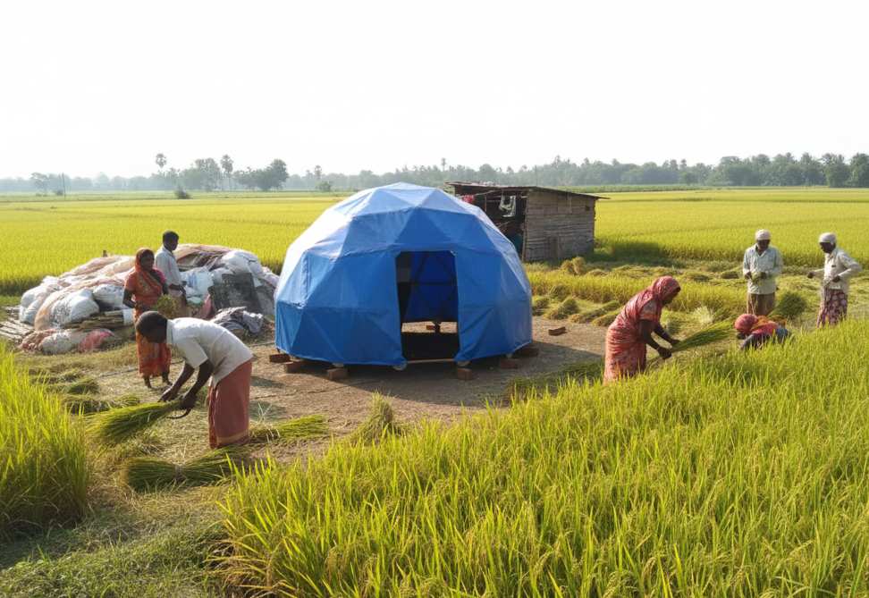 Bamboo geodesic Dome