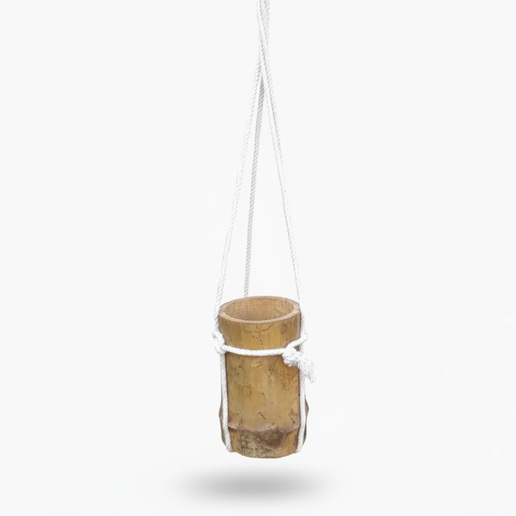 Hanging Vertical Bamboo Planter