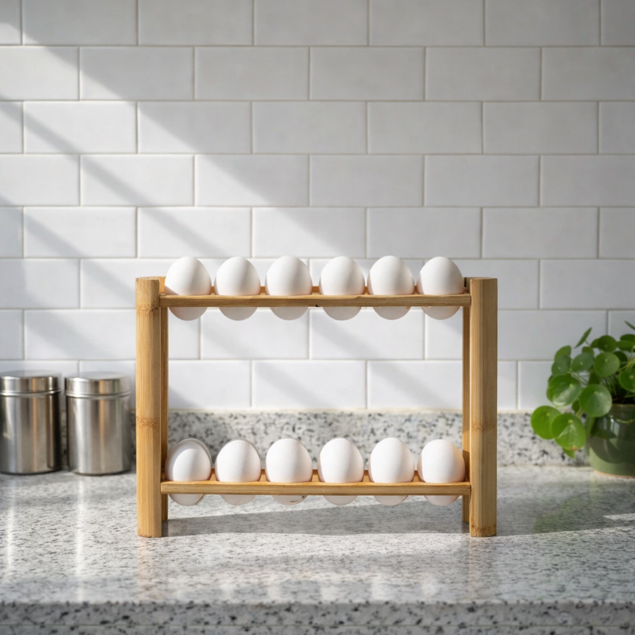 Bamboo Egg stand