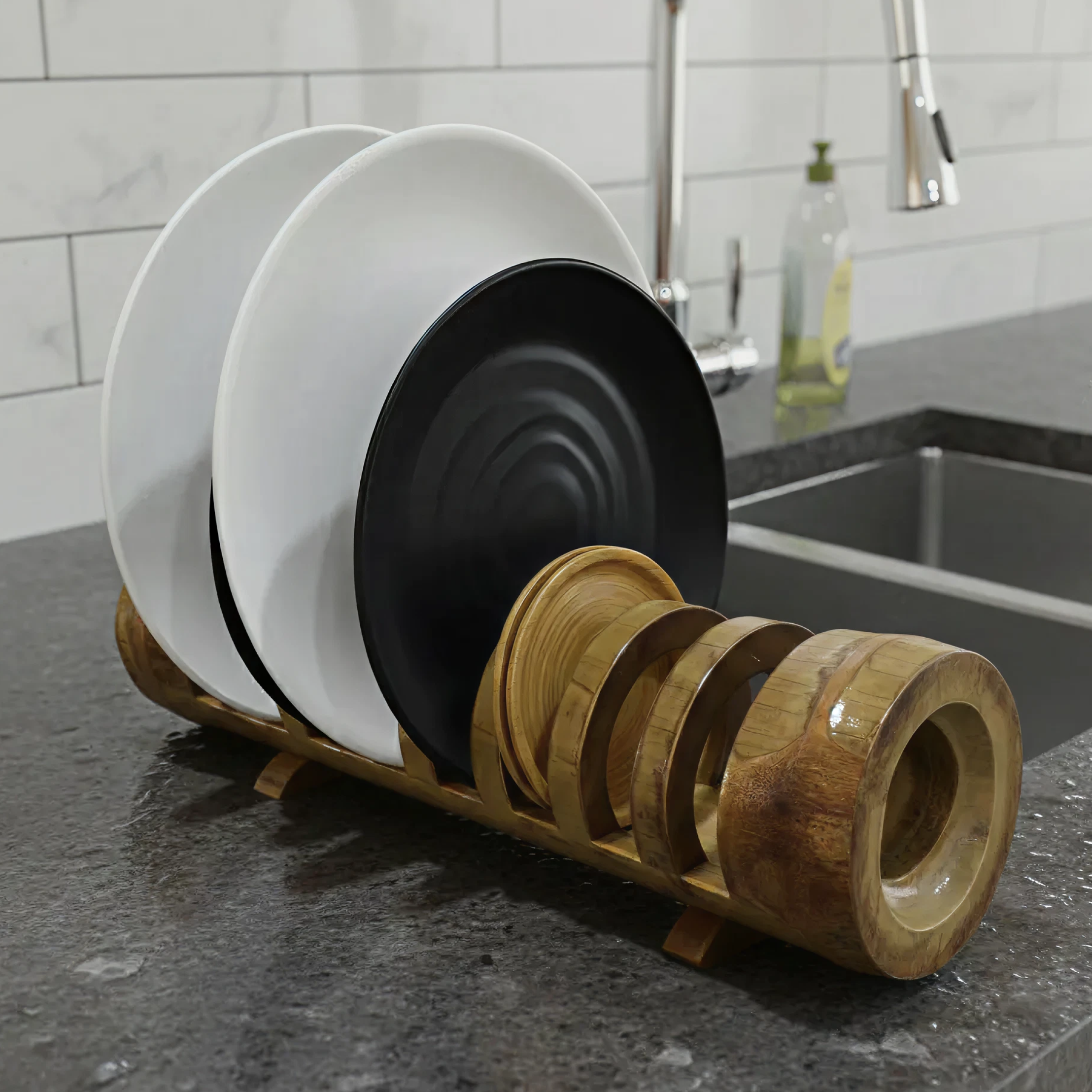 Bamboo Plate Holder