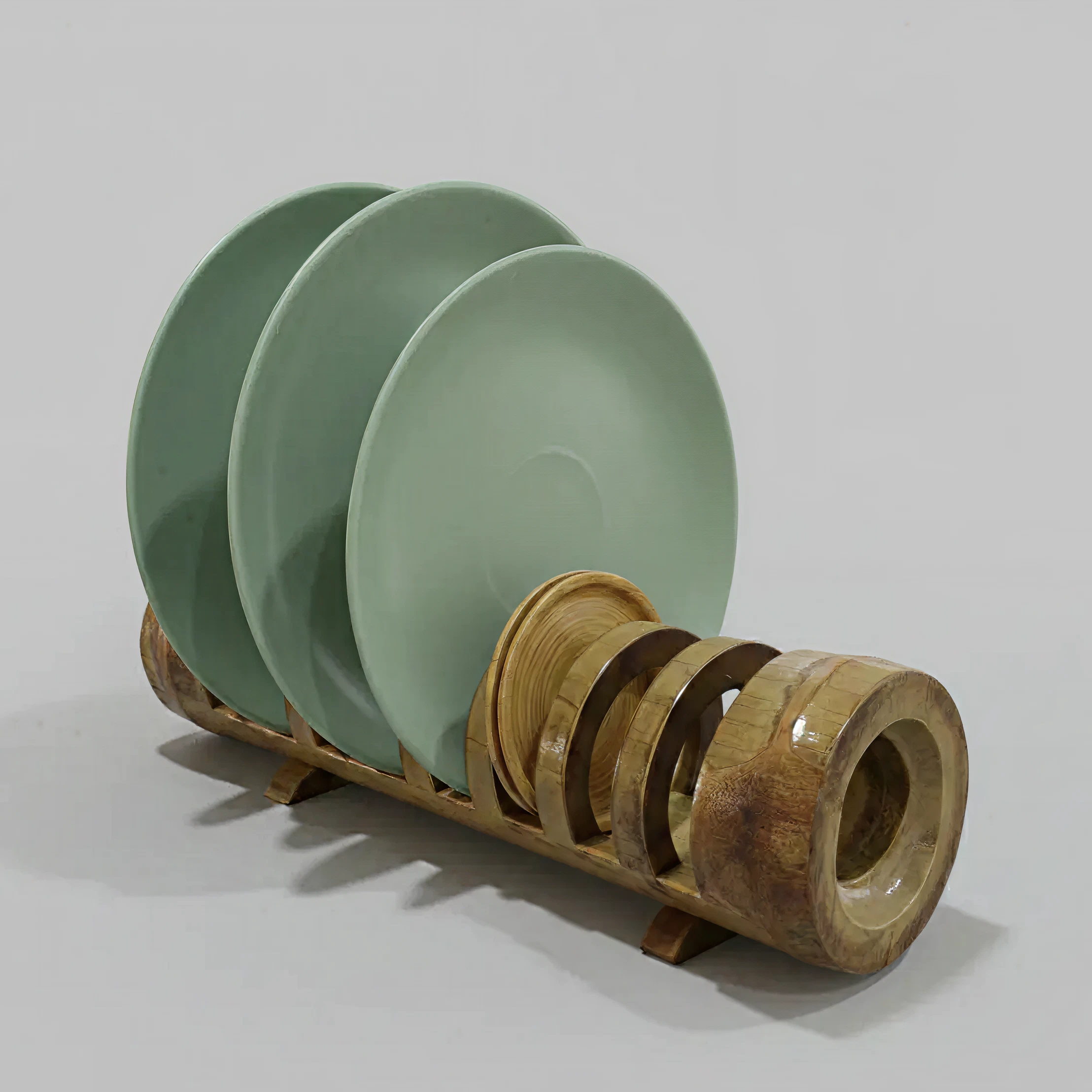 Bamboo Plate Holder