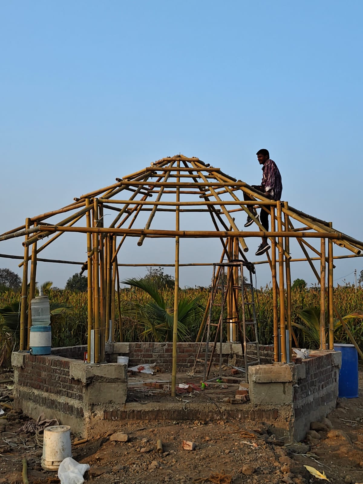 Bamboo Gazebo Hexagonal