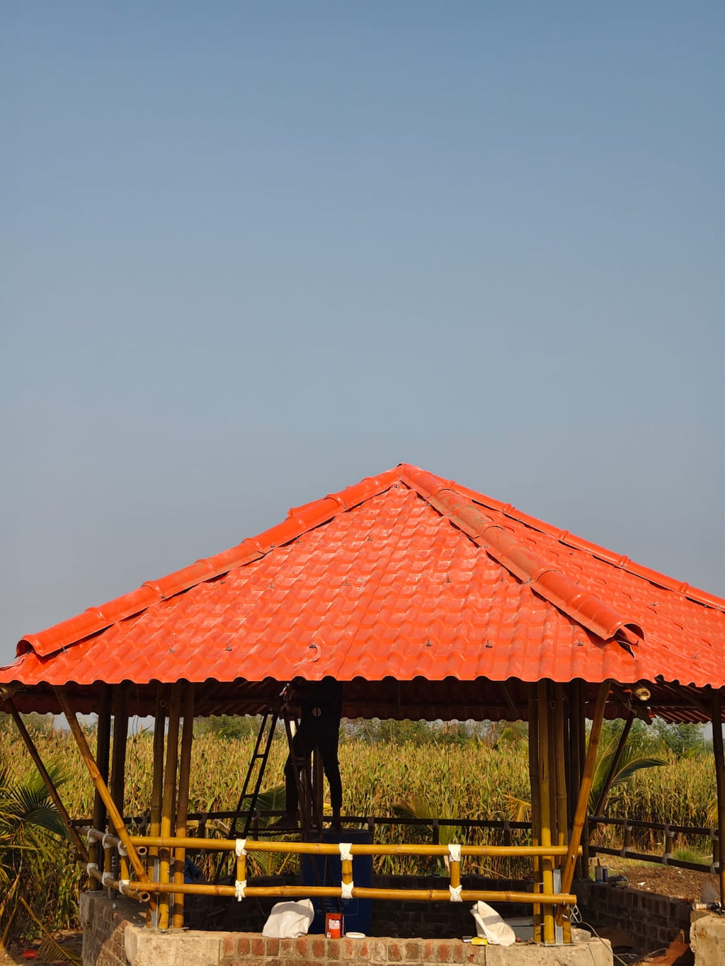 Bamboo Gazebo Hexagonal