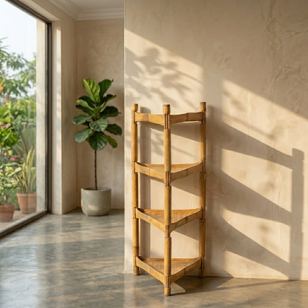 Bamboo Corner Rack