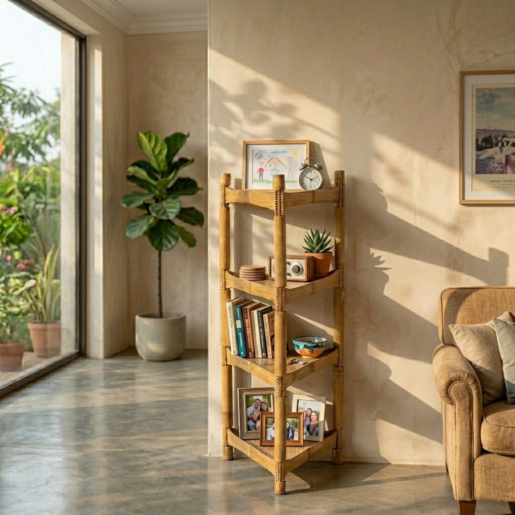 Bamboo Corner Rack
