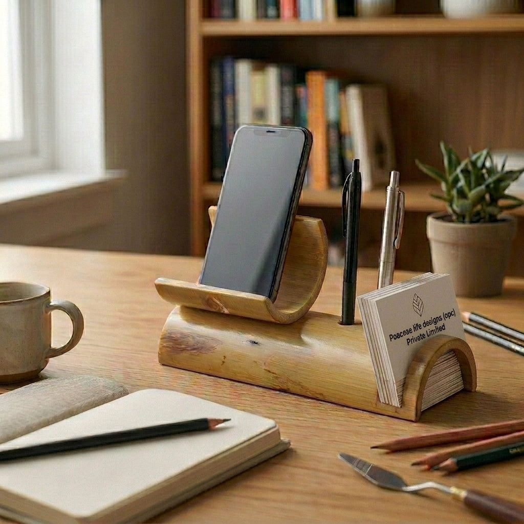 Bamboo Mobile, Pen & Card Holder
