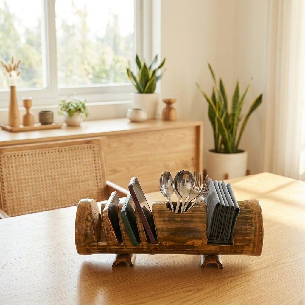 Bamboo Cutlery holder