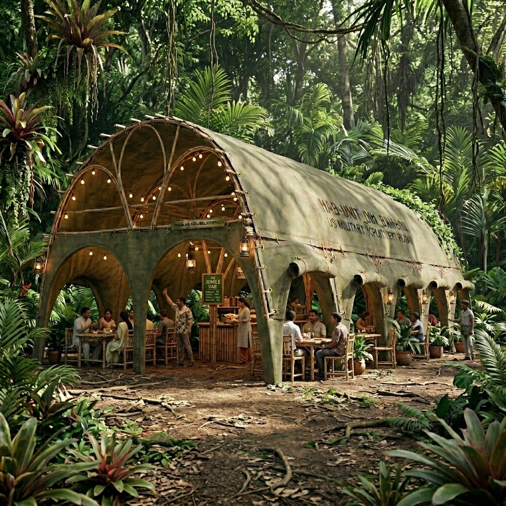 Bamboo Vault- Elliptical Barrel Vault