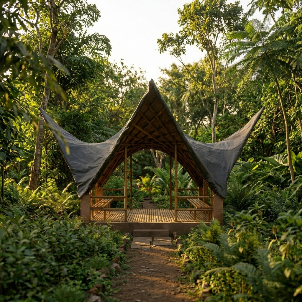 Bamboo Gazebo Hyperbolic