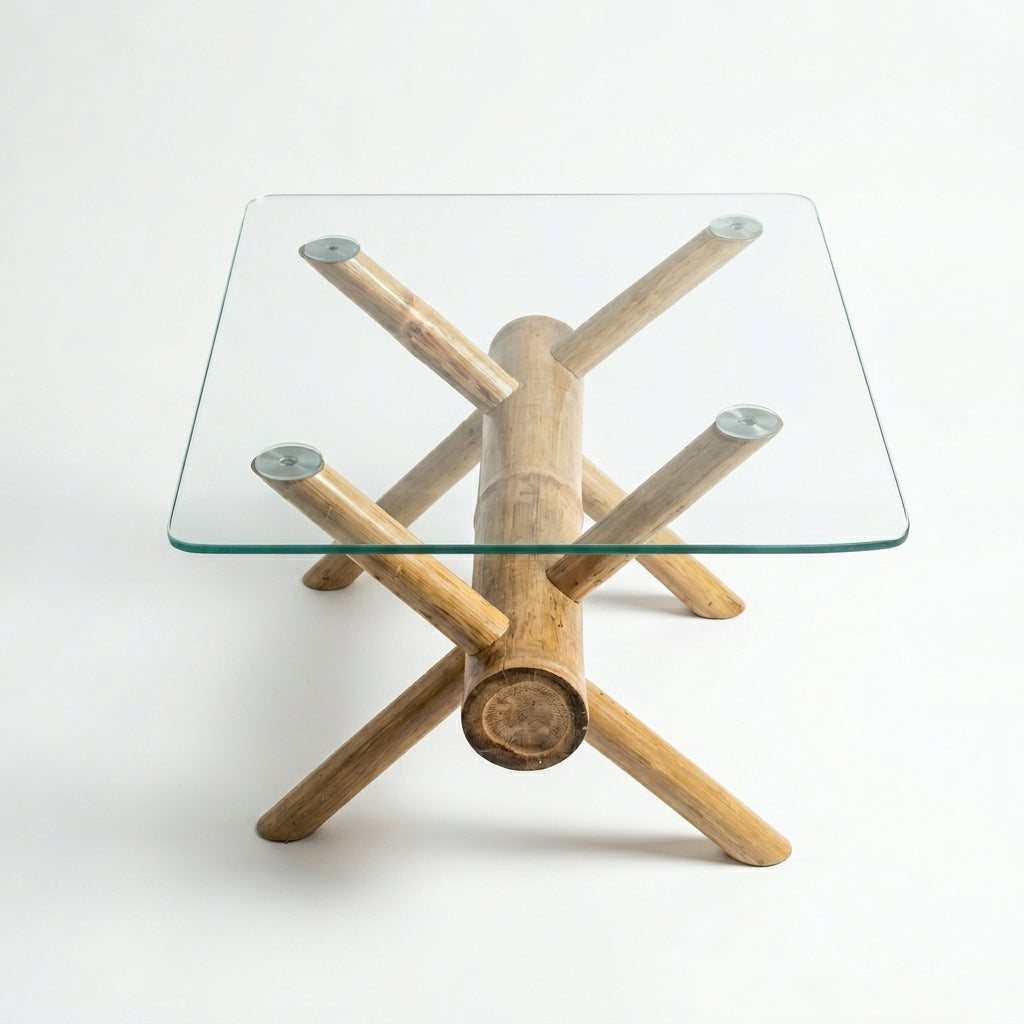 Bamboo Teepoy- Cross Leg