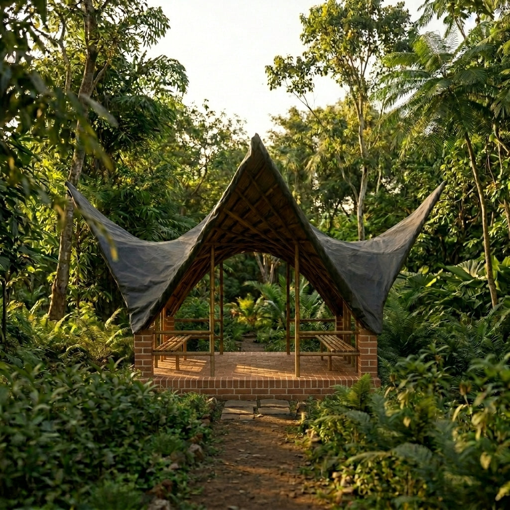 Bamboo Gazebo Hyperbolic