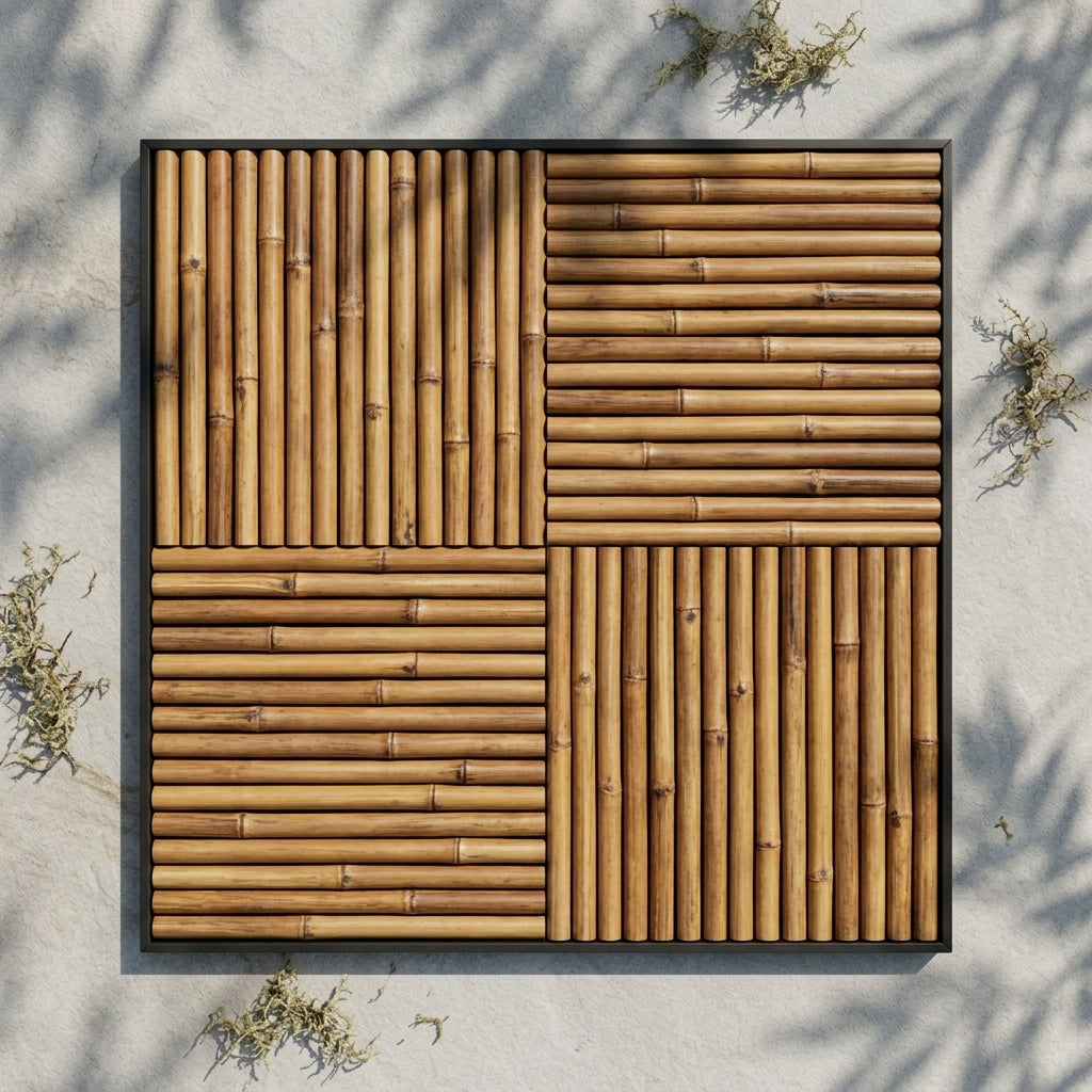 Bamboo False Ceiling – Pattern 1