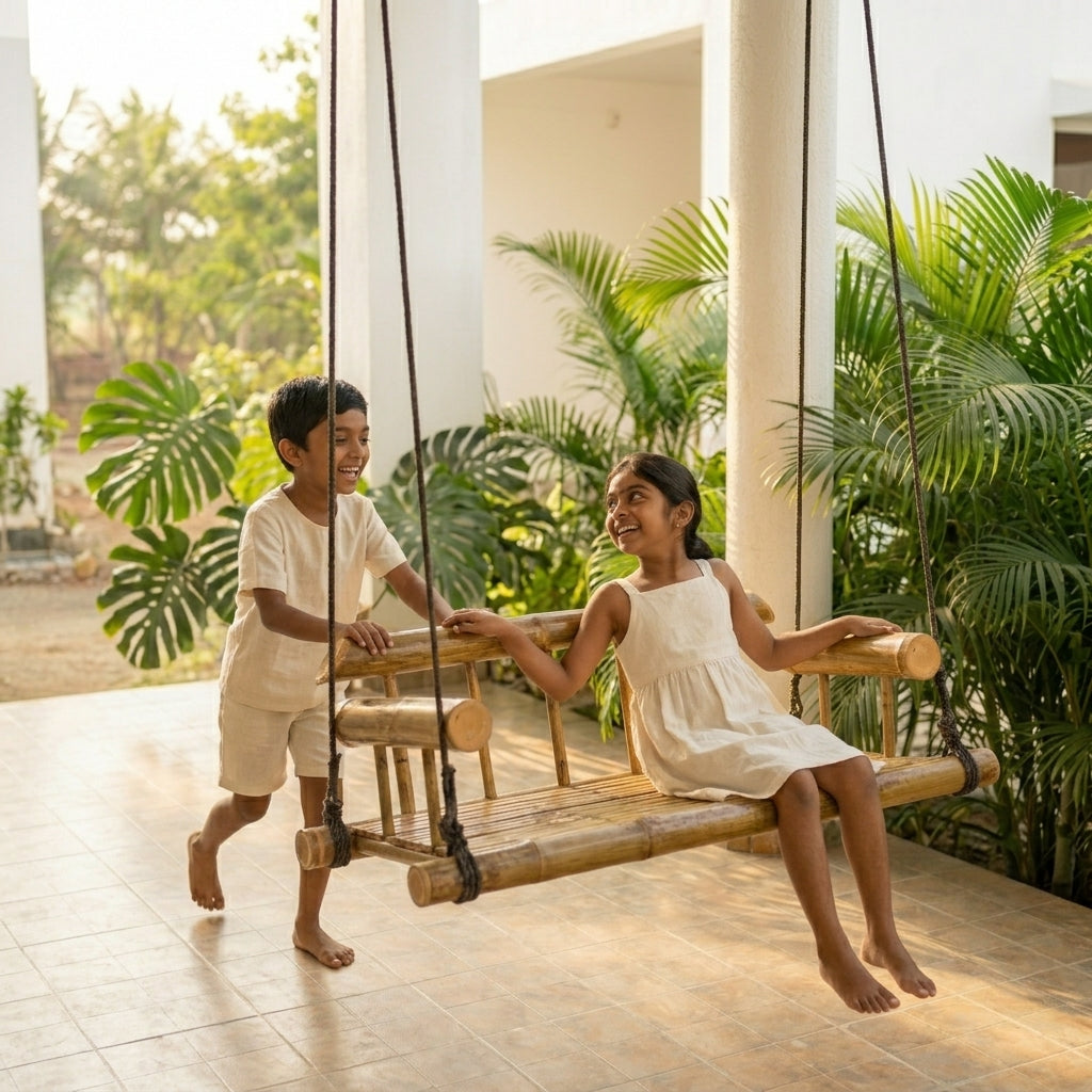 Bamboo swing
